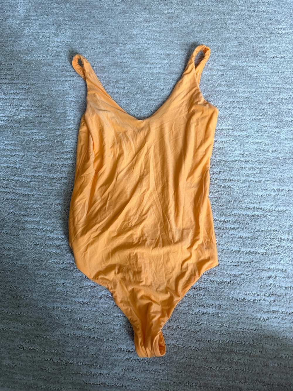 aerie Orange Scoop Neck Bodysuit
